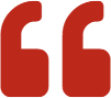 Large red quotation symbol